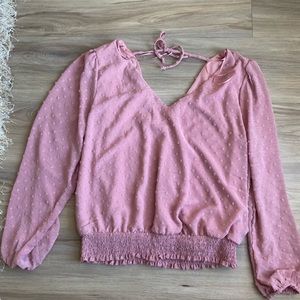 FRILLY PINK TOP
